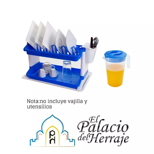 Platero De Meson Plastico Con Jarra - Cor