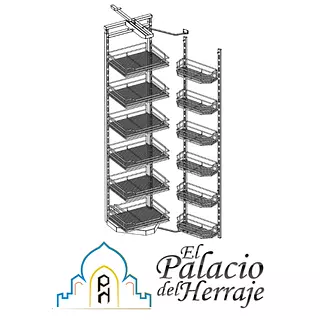 Alacena Abatible 12 Canastas Con Plato 45*180*50kptj022f