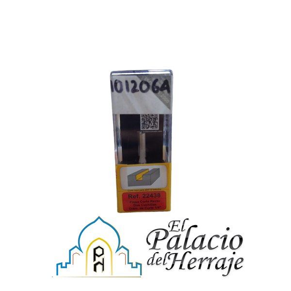 Fresa Corte Recto 2cuchillas 1/4x1/4x21/8