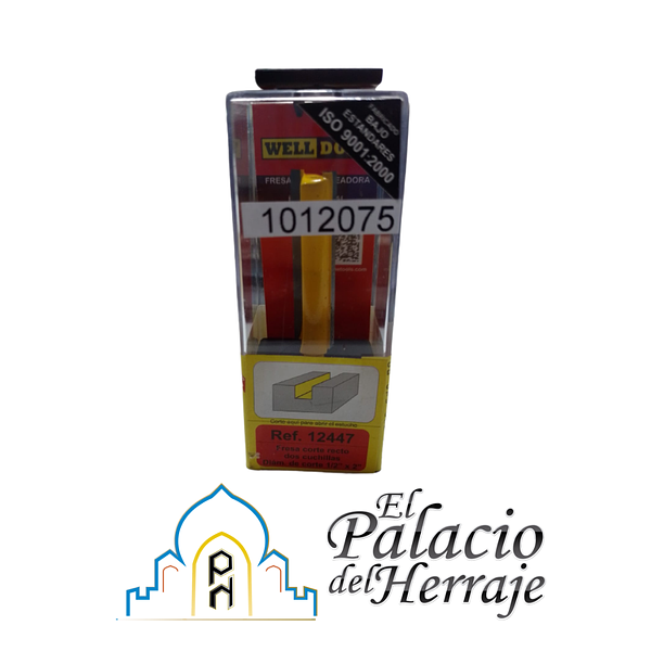 Fresa Corte Recto 2cu 1/4x1/2x2
