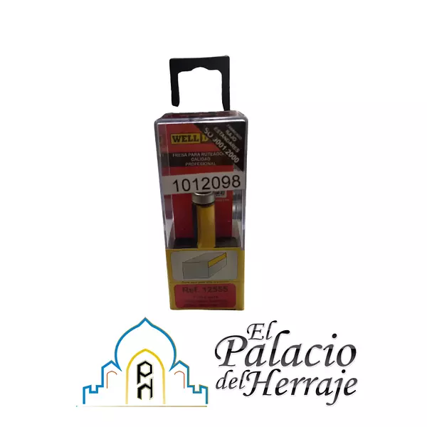 Fresa Retestear 2 cuchillas Con /Rodamiento 1/4x1/2x1" -12555- Well