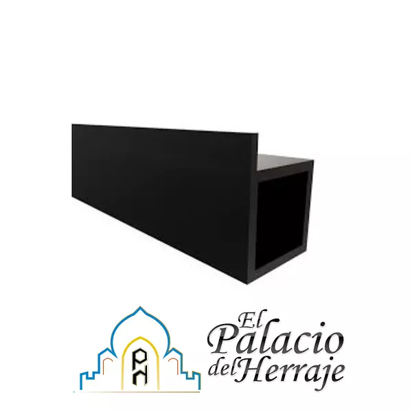 Perfil Cubo Modular Soporte Tablero X 3m Negro