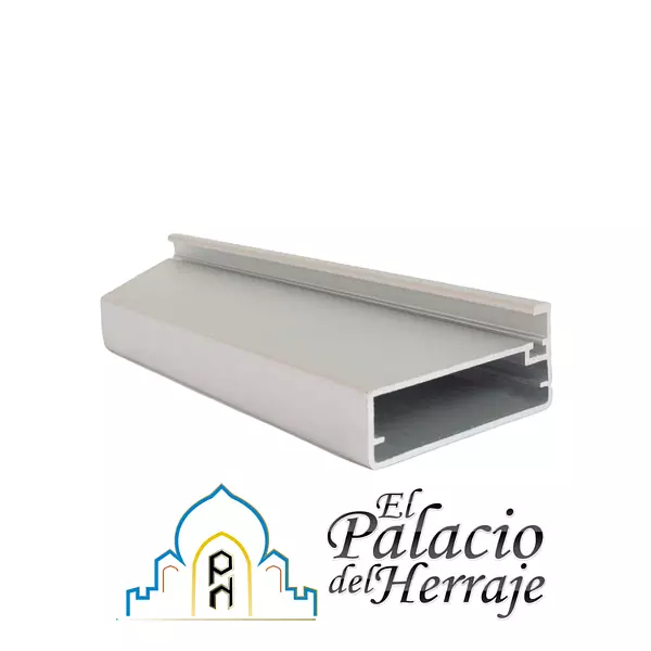 Perfil Puerta Vidrio Pestaña 10mm Mate Cda2798