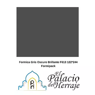 Formica Gris Oscuro Brillante F613 122*244 Formipa