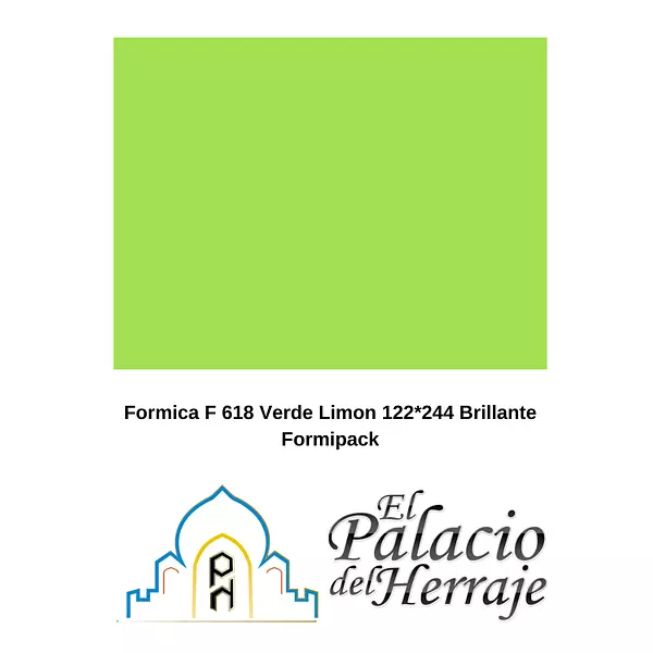 Formica F 618 Verde Limon 122*244 Bte Formipack