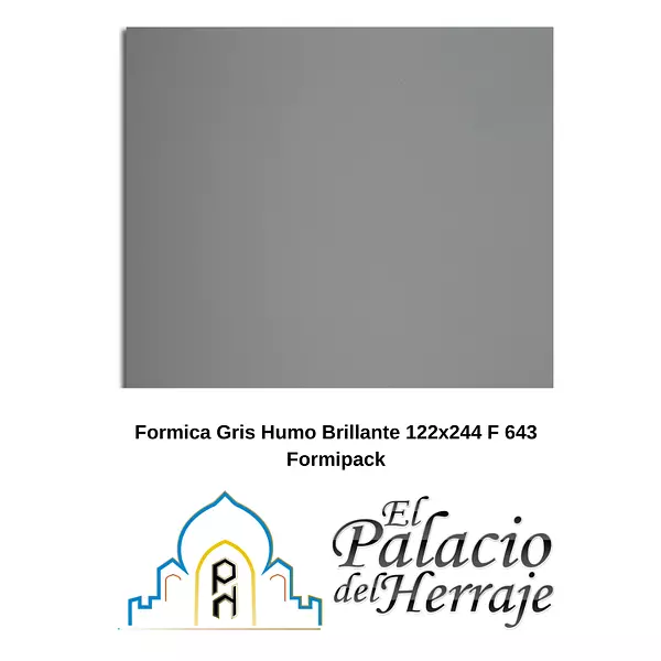 Formica Gris Humo Brillante 122x244 F 643 Formipac