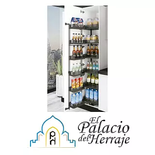 Alacena Abatible De Vidrio Laminado 12 Canastas