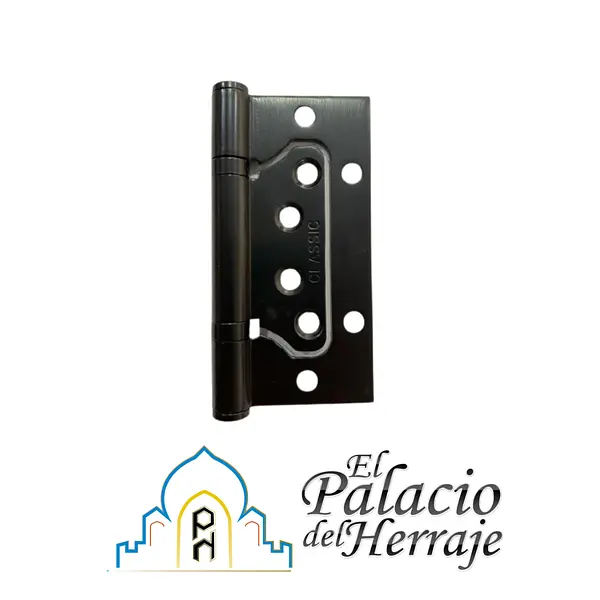Bisagra Omega Negro 4" Acero Inox Balinera Class