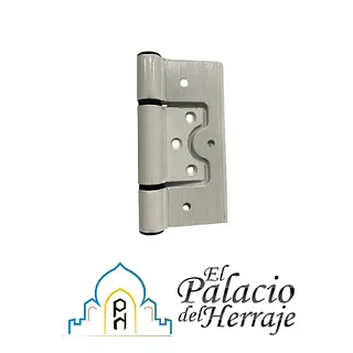 Bisagra Omega Aluminio Blanco 4" - Mda