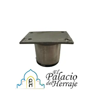 Pata Redonda Acero Inx 4cms Sin Nivelador - Fundi